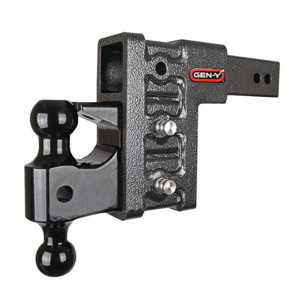 Gen-Y Hitch MEGA-DUTY 2.5 Shank 6 Drop 3K TW 21K Hitch & GH-061 Dual-Ball & GH-062 Pintle Lock GH-623 - main